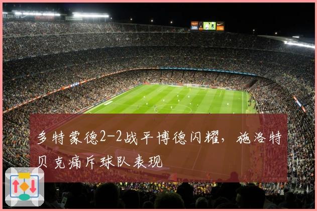 多特蒙德2-2战平博德闪耀，施洛特贝克痛斥球队表现